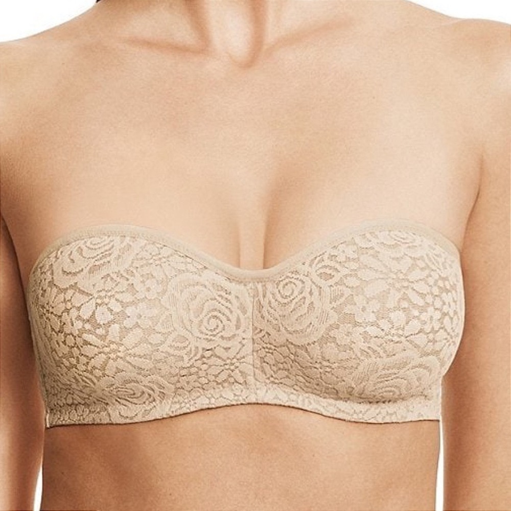 Wacoal Halo Convertible Strapless Underwire Bandeau Bra Nude 854205‎ 36D